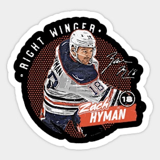 Zach Hyman Edmonton Dots Sticker